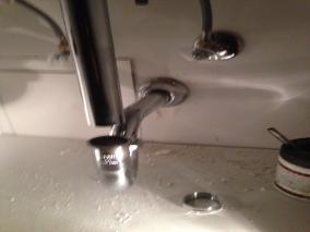 Sharon drain replacement, p trap, plumbing installation